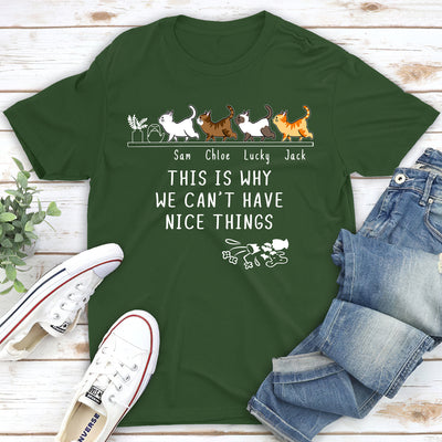 Why We Can't Have Nice Things - Personalized Custom Unisex T-shirt