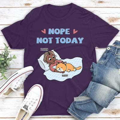 Nope Not Today Chibi - Personalized Custom Unisex T-shirt