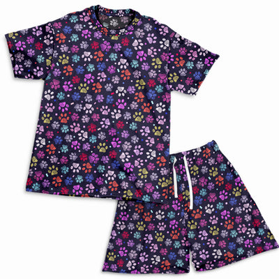 Paw Pattern - Short Pajama Set