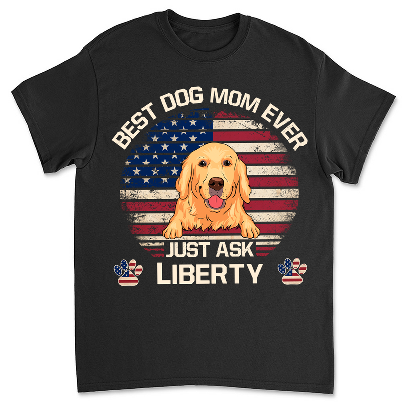 American Best Mom/Dad - Personalized Custom Unisex T-shirt