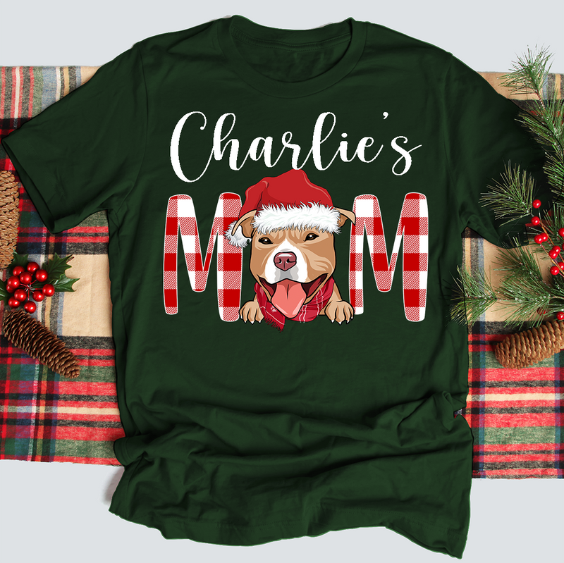 Christmas Dog Mom/Dad - Personalized Custom Premium T-shirt