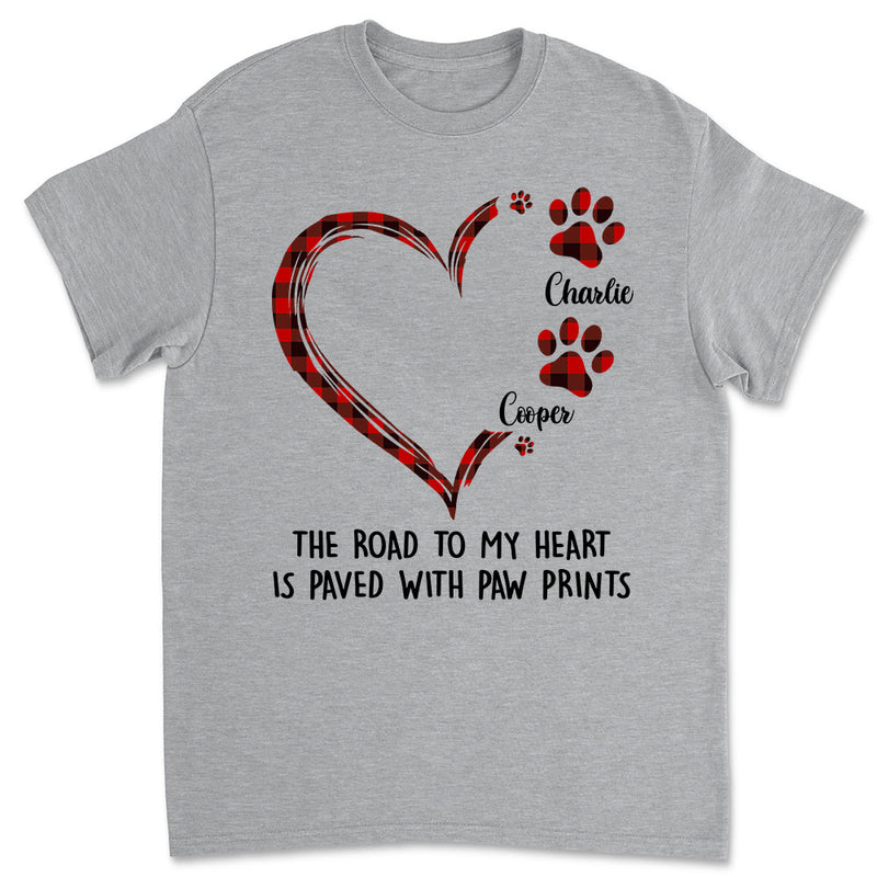 Road To Heart Pattern - Personalized Custom Unisex T-shirt