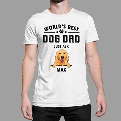 World's Best Dog Dad 1 - Personalized Custom Unisex T-shirt
