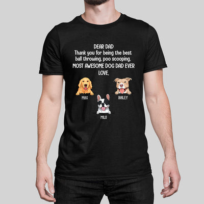 Most Awesome Dog Dad/Mom - Personalized Custom Unisex T-shirt