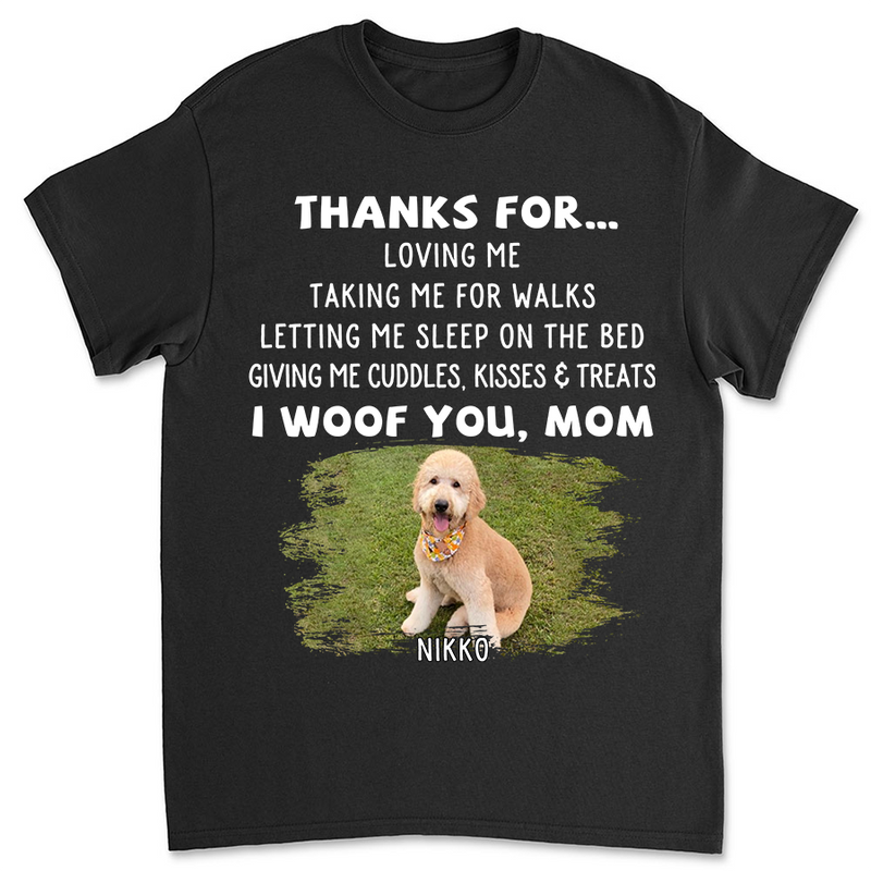 Dog Thanks For Photo - Personalized Custom Unisex T-shirt