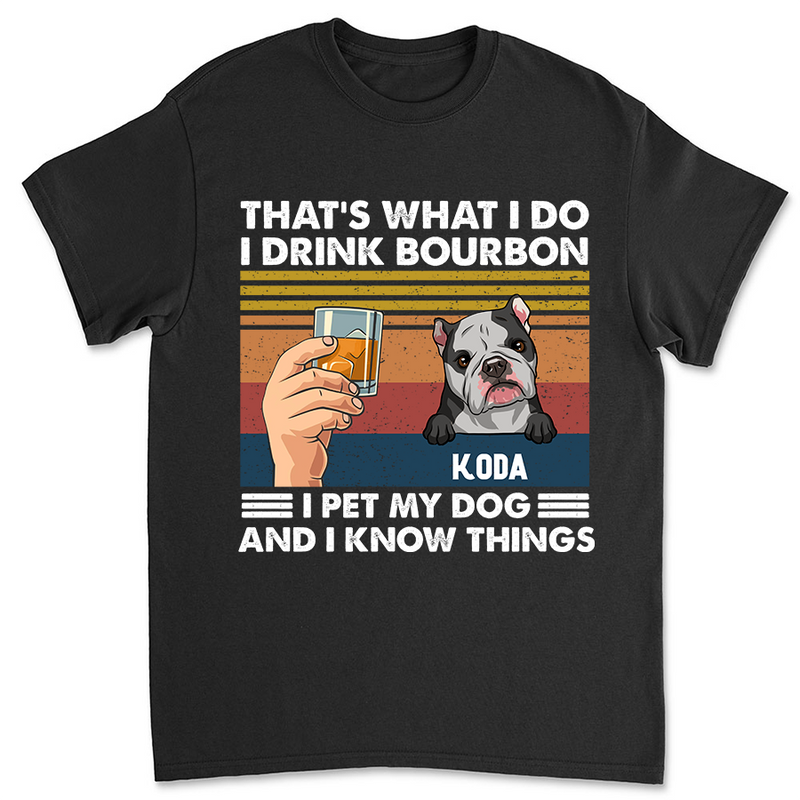 Drink And Pet Dog - Personalized Custom Unisex T-shirt
