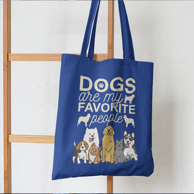 Dogs Are My Favorite People - Canvas Tote Bag