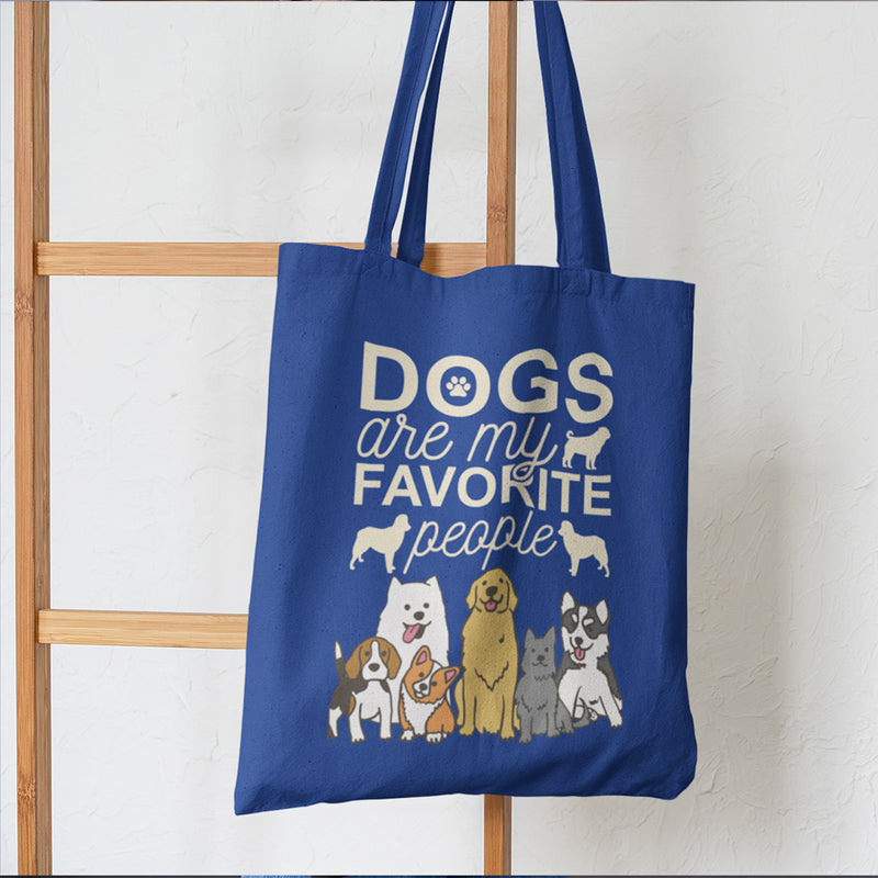 Dogs Are My Favorite People - Canvas Tote Bag