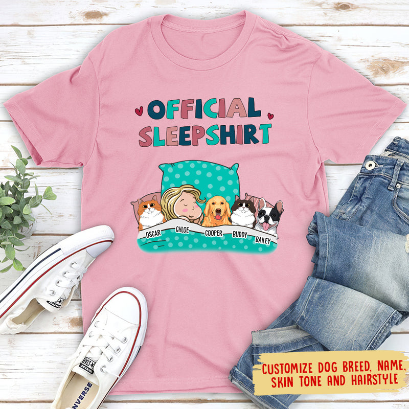 Pet Official Sleepshirt - Personalized Custom Premium T-shirt
