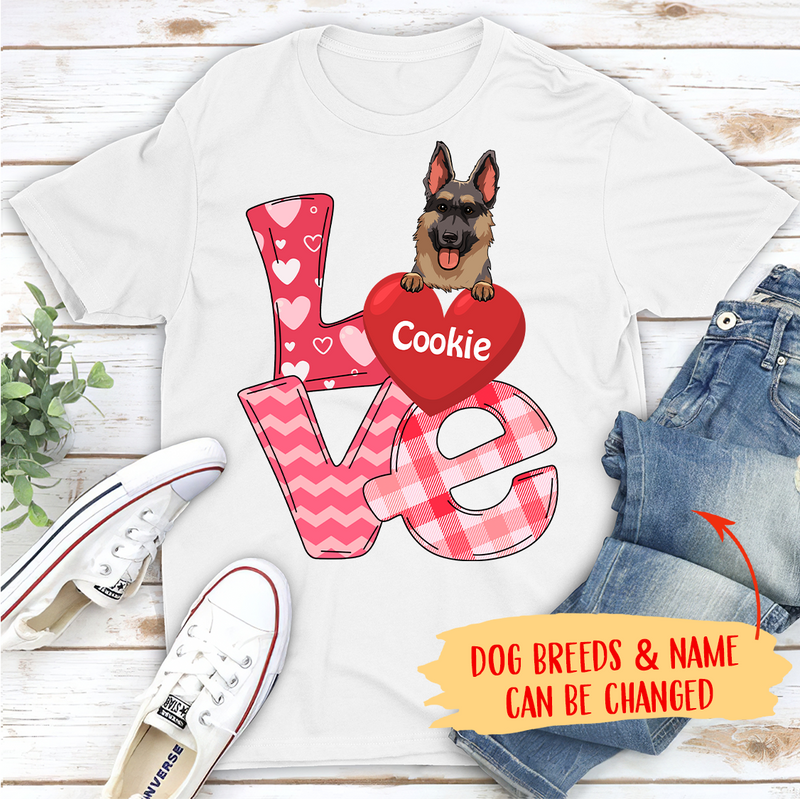 Love Valentine - Personalized Custom Unisex T-shirt