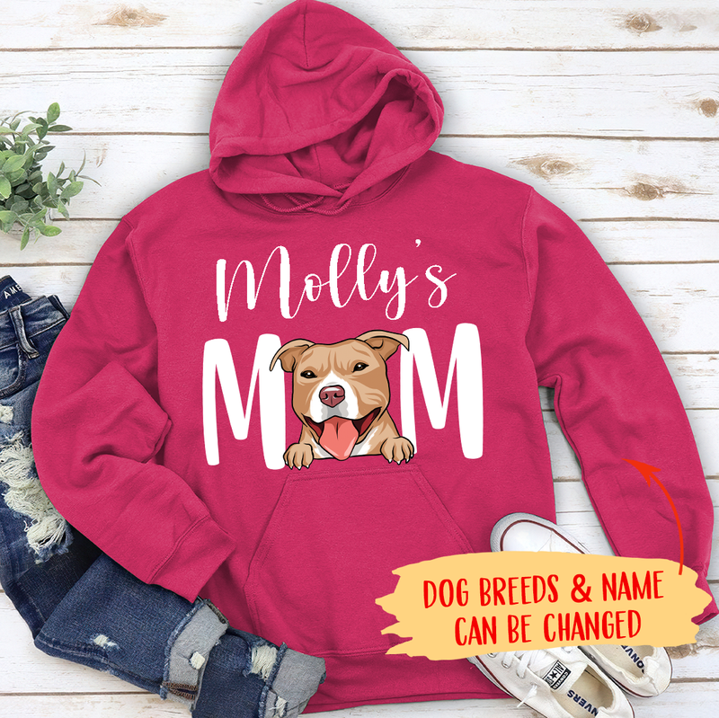 Dog Mom/Dad - Personalized Custom Unisex Hoodie (white text)